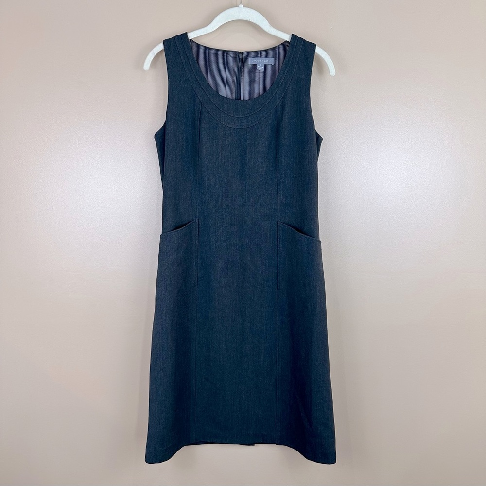 Atelier Gray Front Pocket Sleeveless Dress 4 Dark Academia Goth Librarian Moody
